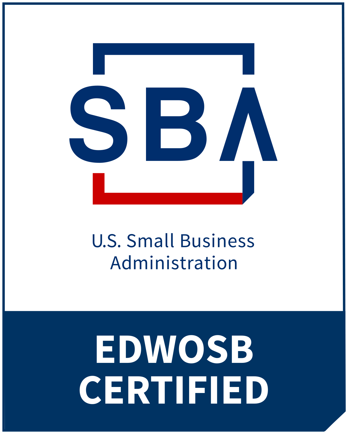 U.S. Small Business Administration EDWOSB Certified — Economically Disadvantaged Woman-Owned Small Business